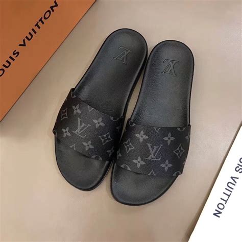 lv mens sliders|louis vuitton men's slides.